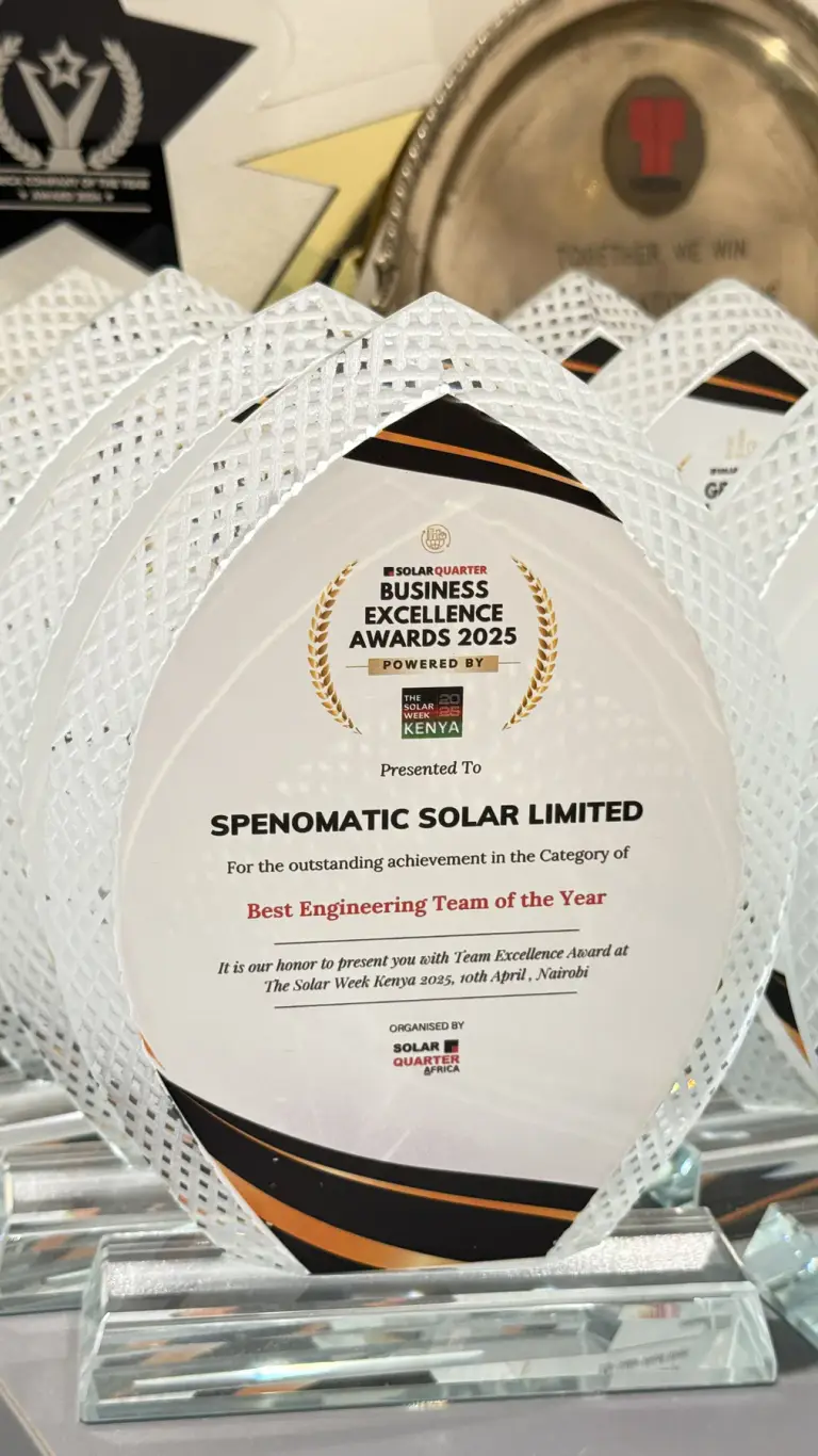 Best Engineering Team of the Year — Spenomatic Solar Ltd