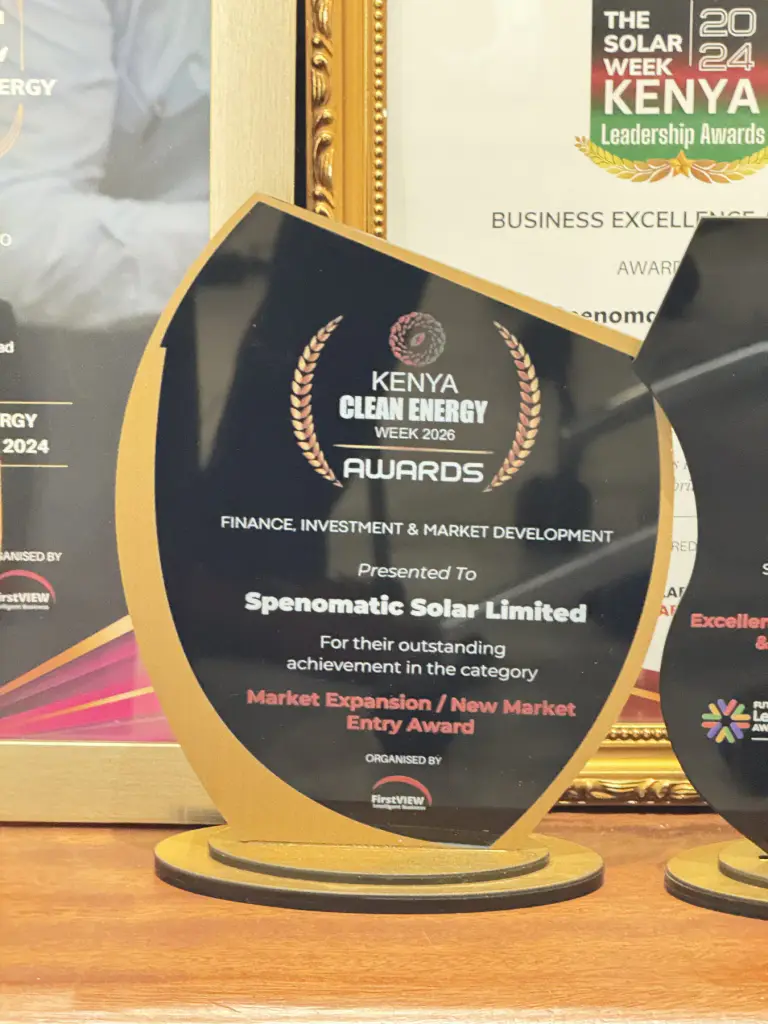 Market Expansion/New Market Entry Award — Spenomatic Solar Ltd