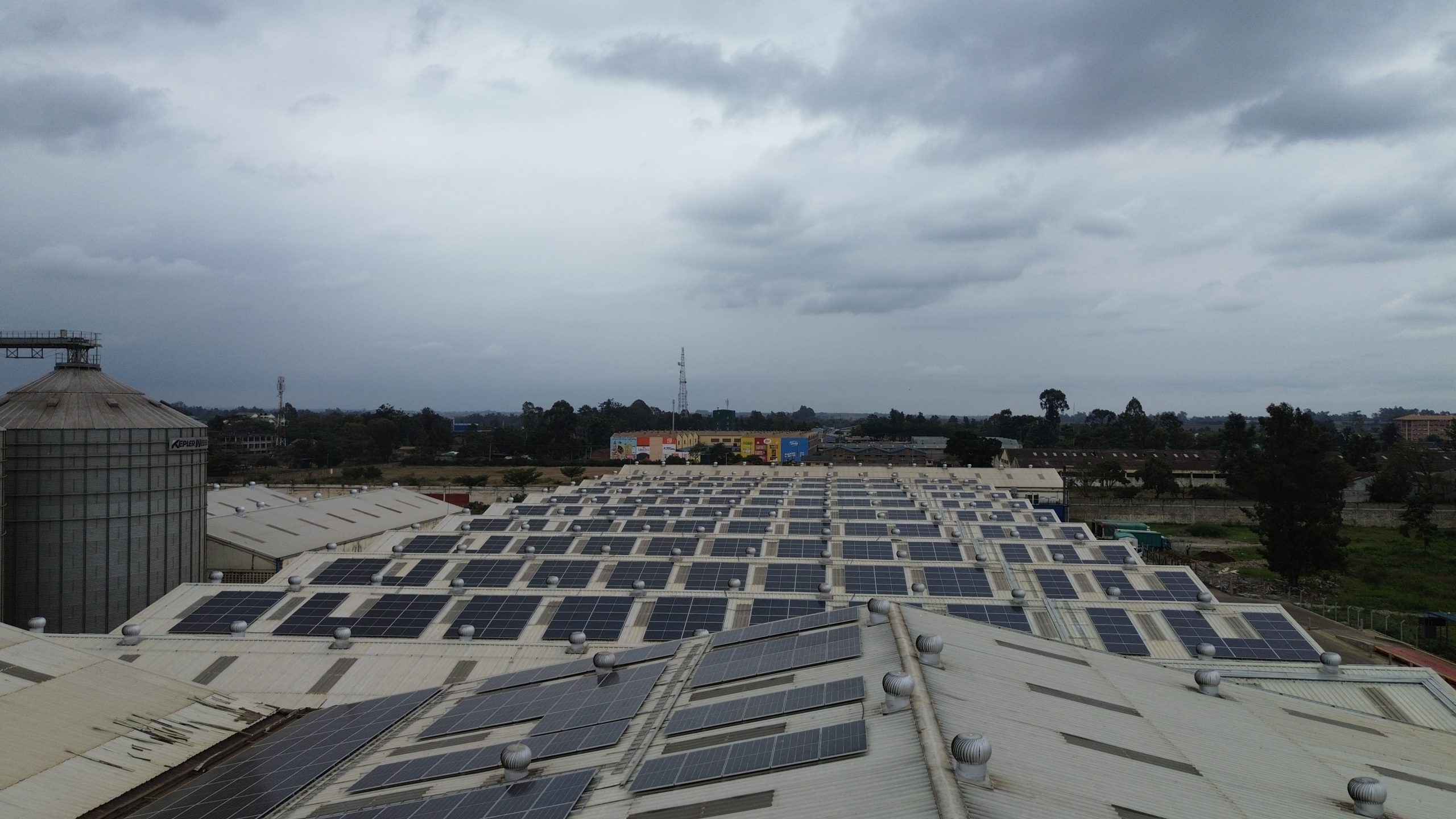 Solar panels on kenblest industry