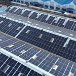 Solar Panels on top of a factory roof - Solar power project by Spenomatic Group